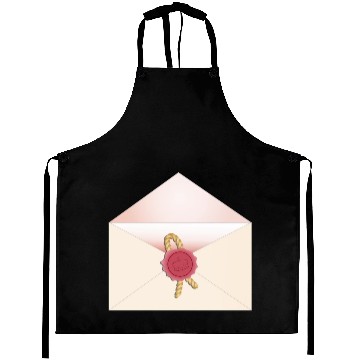 Discover beautiful envelope with an elegant seal Aprons