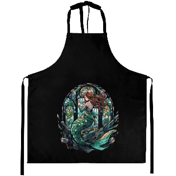 Discover Stained Glass Mermaid Aprons