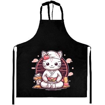 Discover sushi cat02 Aprons
