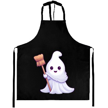 Discover Funny Halloween Ghost Malone Aprons