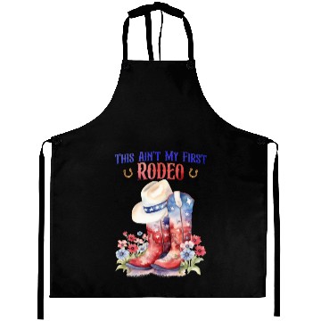 Discover This Ain't My First Rodeo Women Rodeo Cowboy Aprons