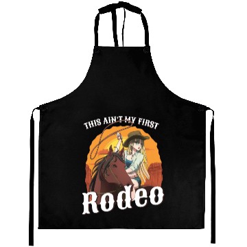Discover This Ain't My First Rodeo Women Rodeo Cowboy Aprons