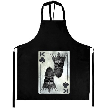Discover Gothic Card Game Clubs King Creepy Aprons