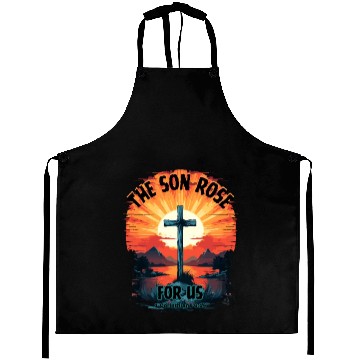 Discover THE SON ROSE FOR US Aprons
