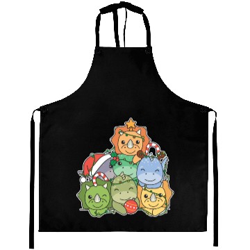 Discover Dinosaur Christmas Tree Funny Animal Aprons