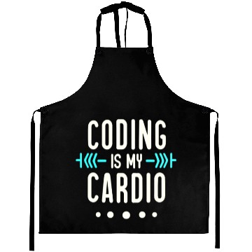 Discover Coding Is My Cardio | Geeky Software Developer Aprons