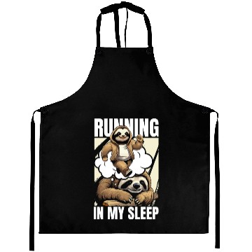 Discover Sloth Funny Sloth Running Aprons