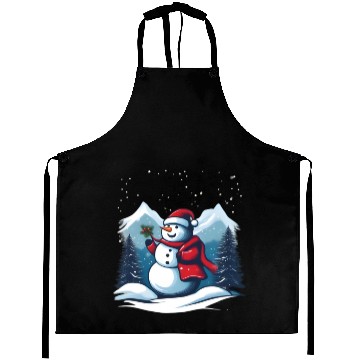 Discover Christmas snowman Aprons