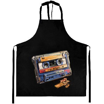 Discover 90s Nostalgia Cassette Aprons