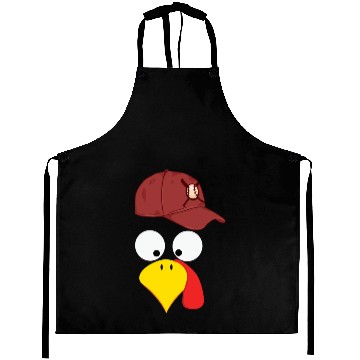 Discover Turkey baseball thanksgiving Aprons