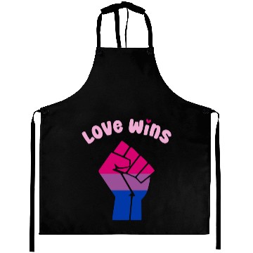 Discover Love Wins Bisexual Pride Fist for Equality Aprons