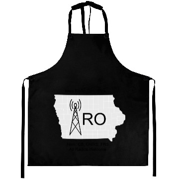 Discover IRO Logo Grayscale Aprons