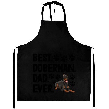 Discover Best Doberman Dad Ever Aprons
