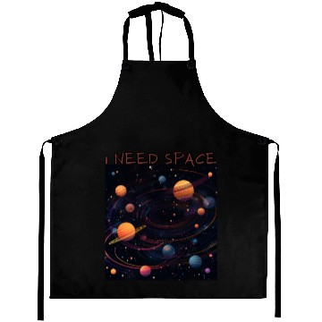 Discover i need space, planets constellation Aprons
