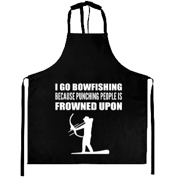 Discover I Go Bowfishing Hobbyist Gift Aprons