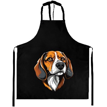 Discover Beagle dog head Aprons