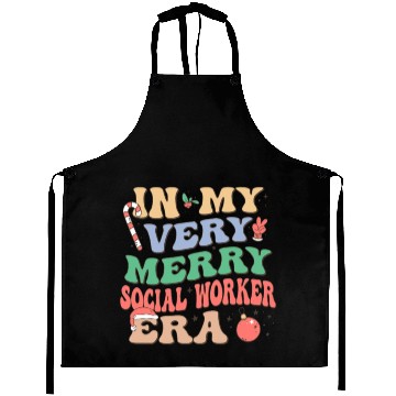 Discover In MY Very Merry Social Worker Era Aprons