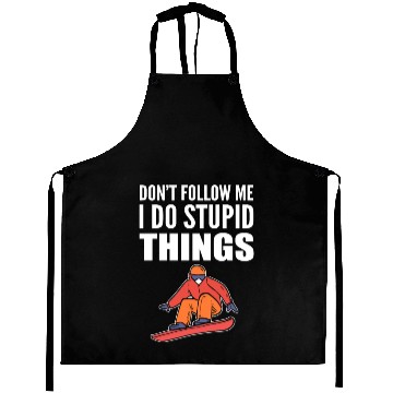 Discover Do Stupid Things Skier Or Boarder Gift Aprons