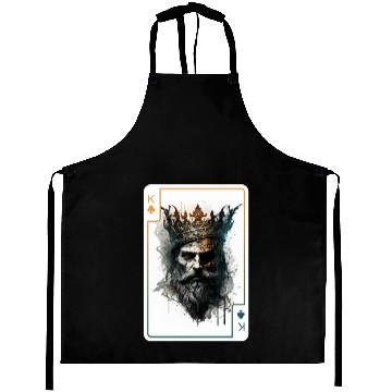 Discover King Spades Halloween Creepy Gothic Poker Aprons