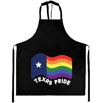 Discover Rainbow Texas Flag Design for proud LGBT+ Texan Aprons