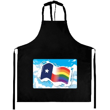 Discover Texas Flag Pride Design for proud LGBT+ Texan Aprons