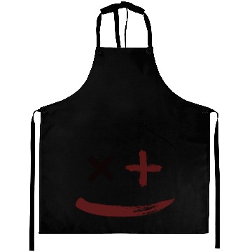 Discover White and Black Smile Confuse Aprons Template 2