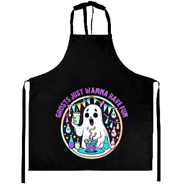 Discover Ghosts just wanna have fun Aprons