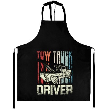Discover Cool Retro Vintage Tow truck Driver Aprons
