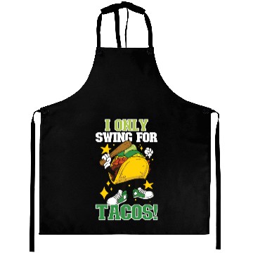 Discover Taco Mexican Food Baseball Card Baseball Player Aprons