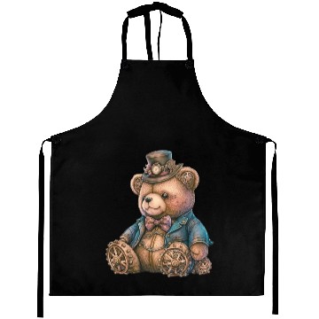 Discover Steampunk Vintage Teddy Bear Aprons