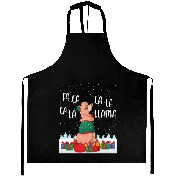 Discover Fa La La La La La Llama Funny Gift Aprons