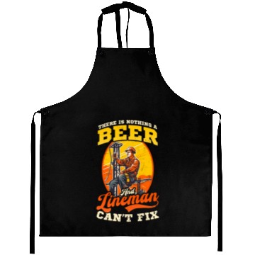 Discover Lineman Pole Nothing Beer And Lineman Cant Fix Aprons
