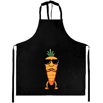 Discover Carrot Emoticon Vegetable Vegan Vegetarian Aprons