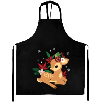 Discover Christmas Deer Reindeer Christmas Aprons