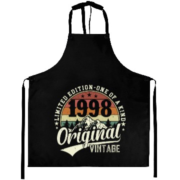 Discover Vintage 1998 Birthday Gift Aprons