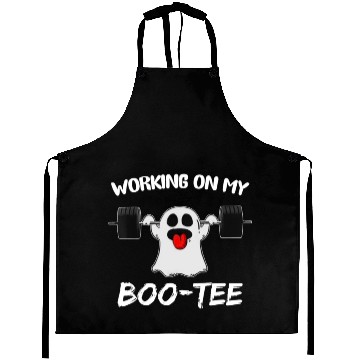Discover Working On My Boo Aprons Ghost Workout Gym Halloween