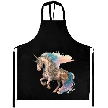 Discover Steampunk Vintage Unicorn Aprons