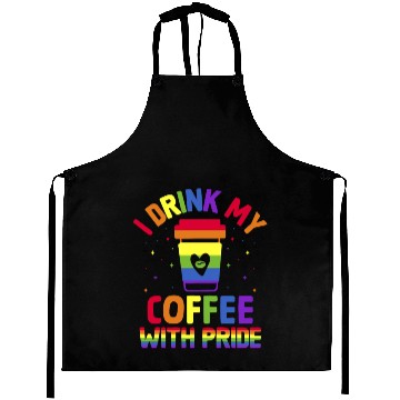 Discover Gay Pride Parade Caffeine LGBTQ Coffee Drinker Aprons