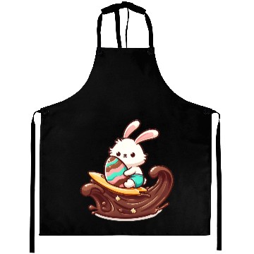 Discover Easter Bunny Surfboard Chocolaty Waves Aprons