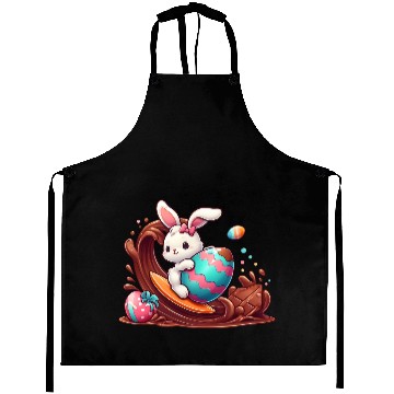 Discover Easter Bunny Surfboard Chocolaty Waves Aprons