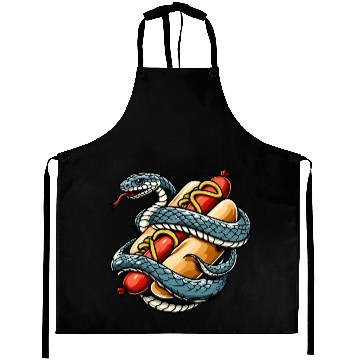Discover Queue for hot dog - delicious treat Aprons