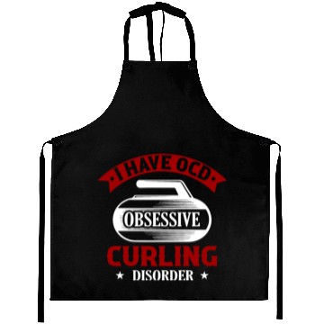 Discover I Have OCD Obsessive Curling Disorder Ice Sport Cu Aprons