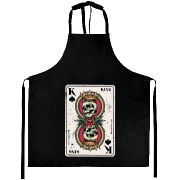 Discover King on Spades Horror Halloween Card Game Creepy Aprons