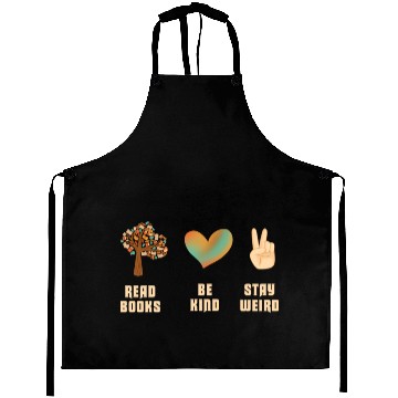 Discover Read Books Be Kind Stay Weird Reading Aprons