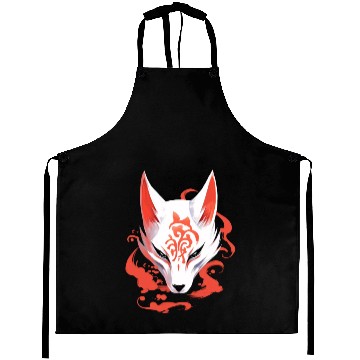 Discover Anime Fox Maske Kitsune Kumiho Samurai Japan Aprons