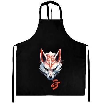 Discover Anime Kitsune Fox Maske Kumiho Samurai Japan Aprons