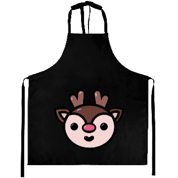 Discover Reindeer Face Aprons