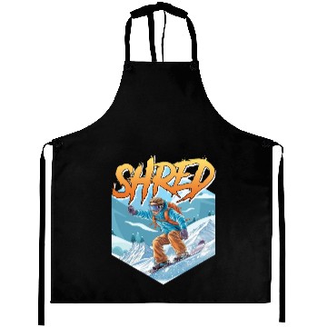 Discover Snowboarding SHRED Snowboarder Freestyle Aprons