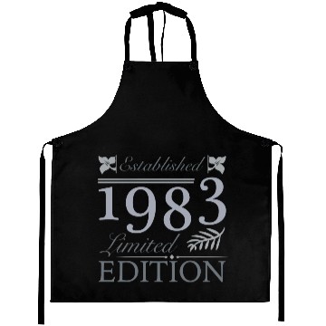 Discover Established 1983 40th Birthday Aprons