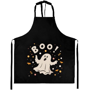 Discover Halloween Cute Ghost Funny Boot Scootin Spooky Aprons